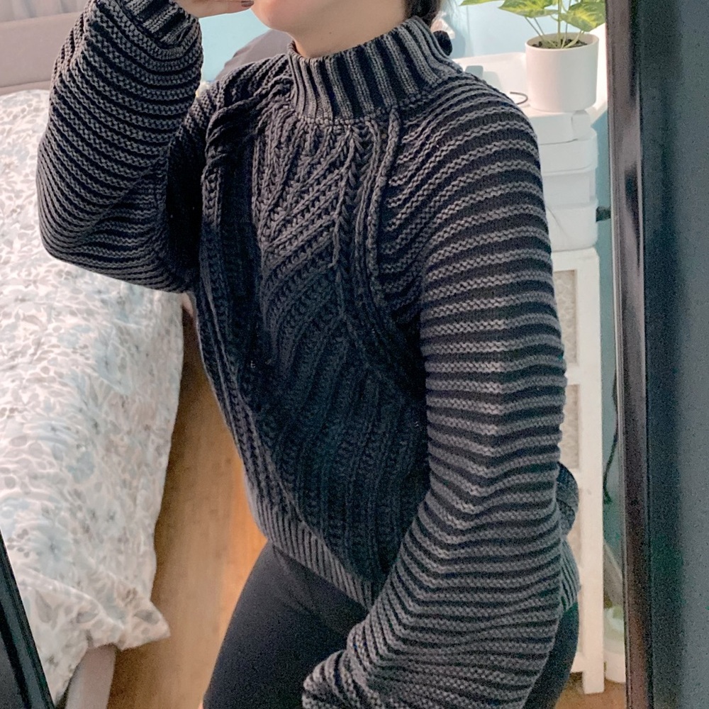 FREE PEOPLE Sweetheart Mock Neck Sweater In Black